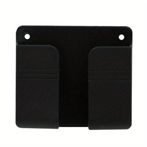 Generic Wall Mount Phone Holder, Compatible with All Mobiles, Charging Dock, Phone Stand, Black