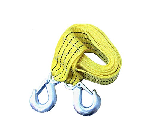 3 tons tow rope nylon car trailer with hook traction rope fluorescence emergency traction rope