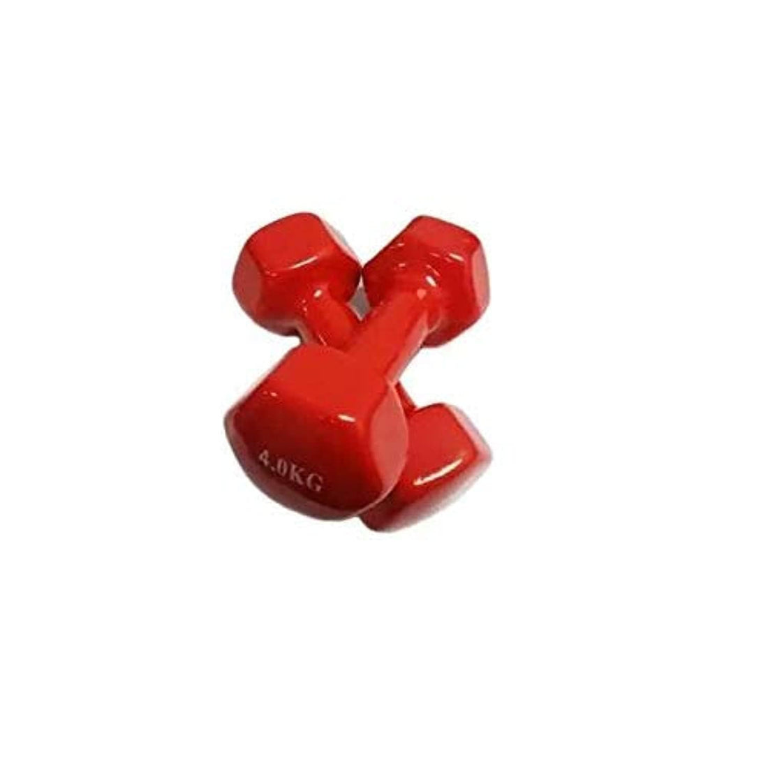 Double Dumbbells Vinyl - 4 KG, Set of 2 Pieces - Red