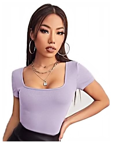 Women's Twill Short Sleeve Square T-Shirt