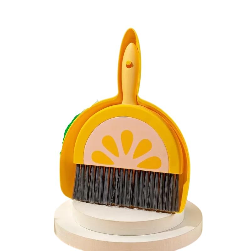 Nopatia Handy Broom and Dustpan Set with Small Brush and Broom for Kitchen, Compact Design for Quick Cleaning, Lightweight, Ideal for Small Surfaces and Corners of the Home (4)
