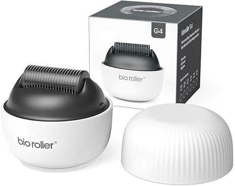 Derma Roller Micro needling Kit, 1200 Pins Titanium Micro-Needle Roller for Face & Body, Stimulate Hair Growth, Reduce Acne Scars, Wrinkles & Stretch Marks (0.50 mm)