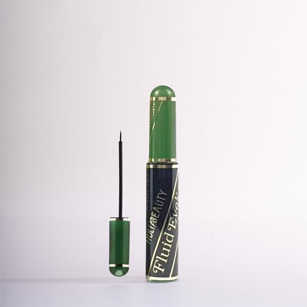 Mahmoud Saeed Liquid Kohl, Black, Thin Streamlined Brush, Enriched with Vitamin E, Quick-Drying Stable Formula