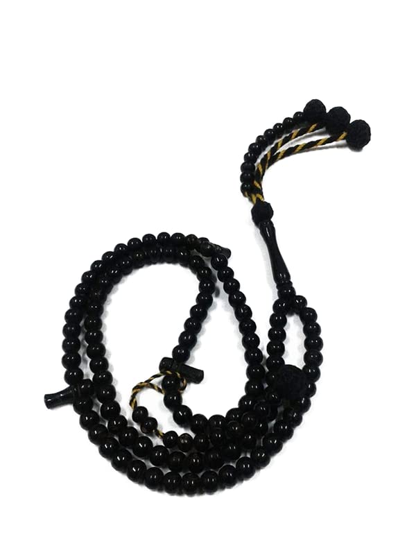 JAZZEEL Real Diamond 100-Bead Rosary - A Luxurious Tasbih Featuring Genuine Diamond Embellishments, Offering an Exquisite and High-End Accessory for Devotional Islamic Practice