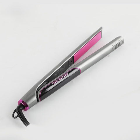 Professional Ceramic Hair Iron – LED Display – Fast Heating – Multiple Temperatures – 360° Swivel Cord
