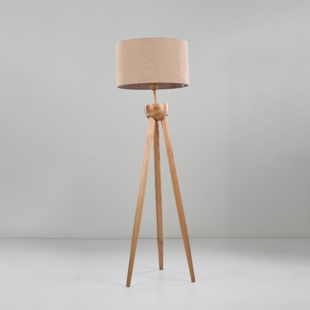 Oops Tripod Floor Lamp for Home & Living Spaces – Modern Floor Lamp – WFBG-4 – Beige - Style 1