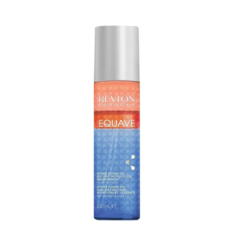REVLON PROFESSIONAL EQUAVE HYDRO FUSIO-OIL INSTANT WEIGHTLESS NOURISHMENT FOR HAIR AND BODY, Leave-In Hair and Body Nourishment, Leave-In Conditioner, Detangling Conditioner, 200ml