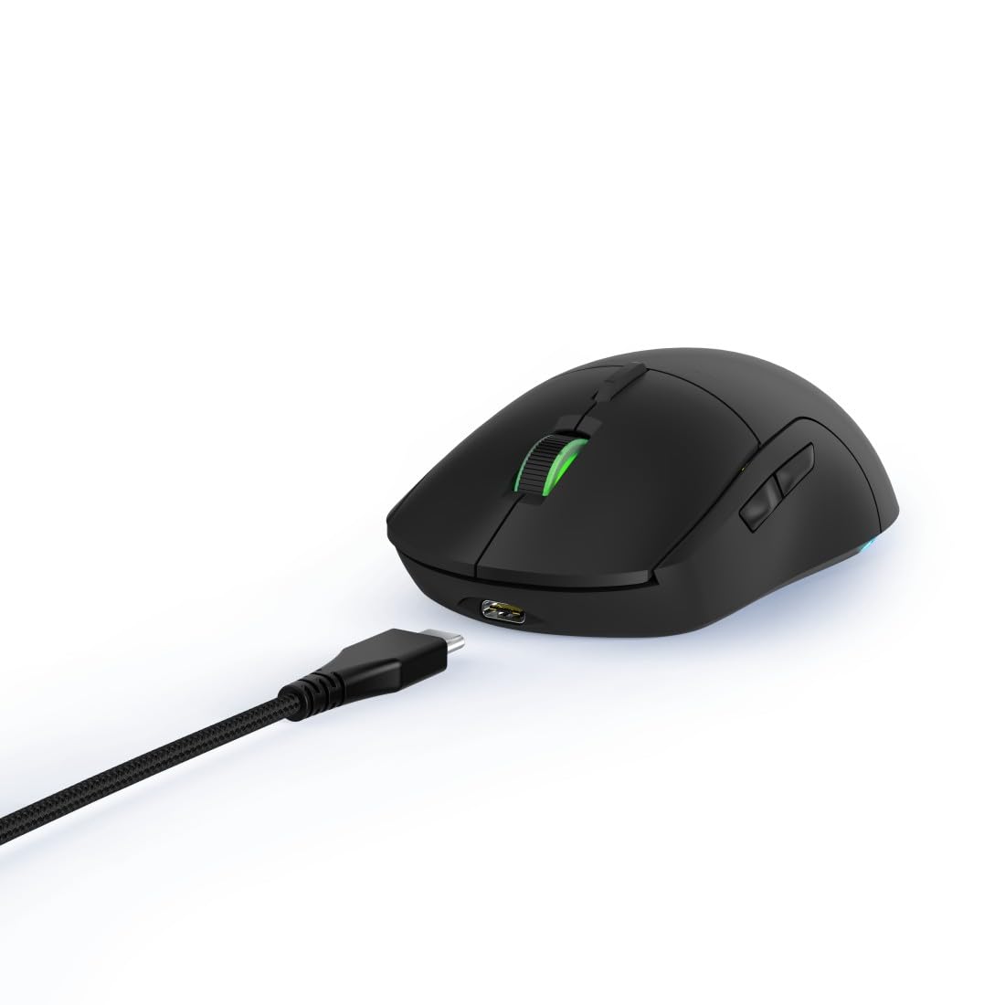 uRage Reaper 250 Wired Gaming Mouse (Rainbow LED, Ultra Light, Right-Handed, 6 Programmable Buttons, 6200 dpi, Optical Sensor, Software, Removable Cable) Black