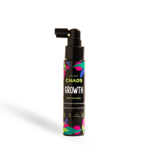 CHAOS Growth Hair Solution - Stimulates Hair Growth & Reduces Hair Loss – With Ginger, Rosemary & Clove Extract –Leave-In Spray – Fast Absorption -Sulfate-Free, 60ml