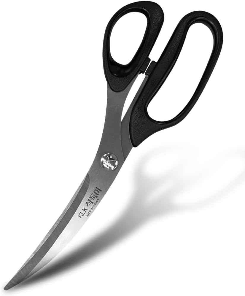 Korean Barbecue Scissors, Meat, Chicken, Vegetables, High Strength Stainless Steel Grip-Excellent Barbecue