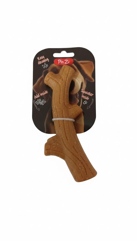 Durable Stick Chew Toy for Dogs, Safe Alternative to Real Branches, Easy Cleaning.