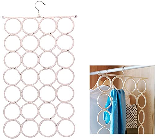 one year warranty_28 Loop Scarf Hanger Holder Closet Door Organizer Tie Belt Rack.with very high quality