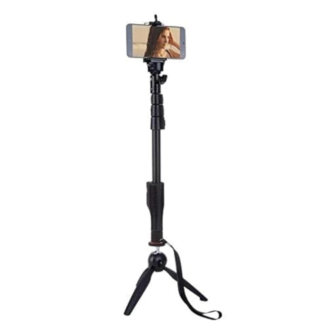 1288 + 228 Selfie Stick Monopod Tripod with Bluetooth Remote Shutter for IOS and Android