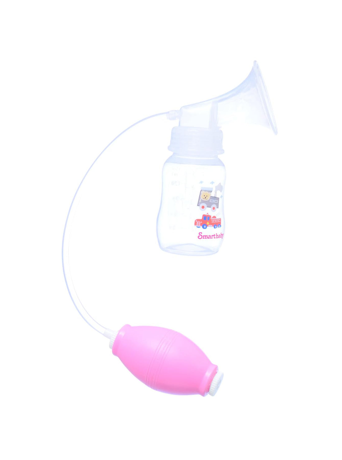 Smart Baby Breast Pump Set with Baby Bottle – Pink