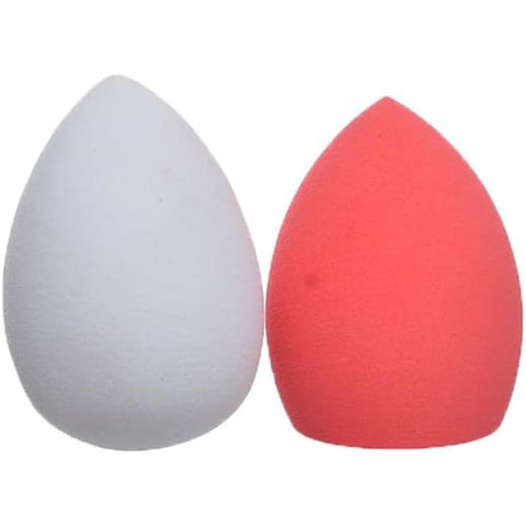 G-Beauty Sponge Mini Beauty Blender With Smooth Texture For Foundations And Creams Set Of 2 Different Pieces - Red Grey