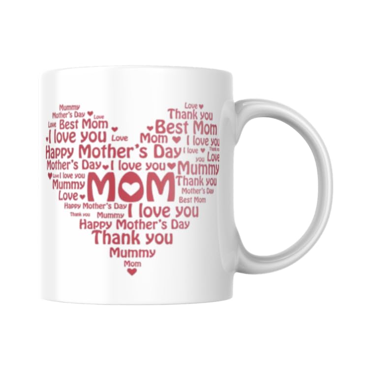 VoY Mother’s Day Printed Ceramic Mug – Durable Coffee Cup Gift for Mom, Perfect for Home & Office – JA6948VO