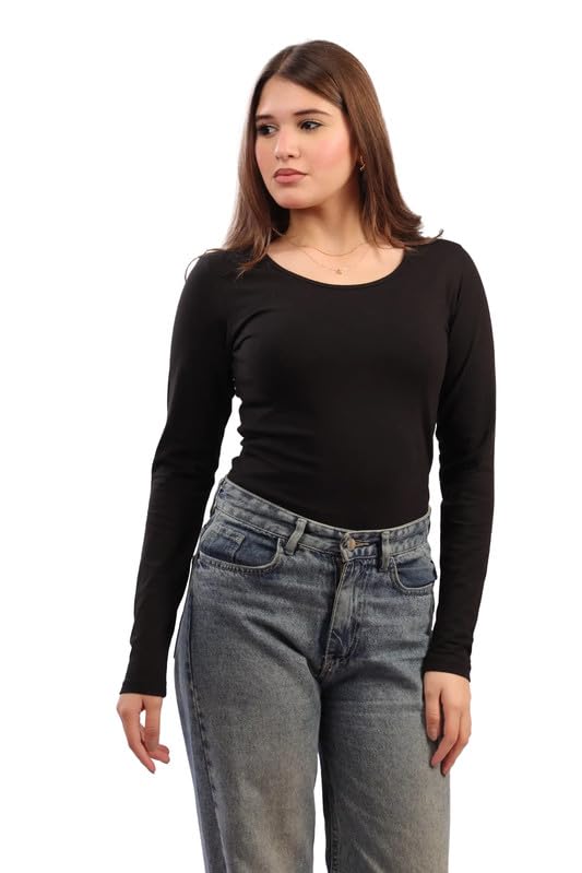 Blanc LST Classic Long Sleeve Top Comfortable Fit, Timeless Style & Everyday Essential For Women’s