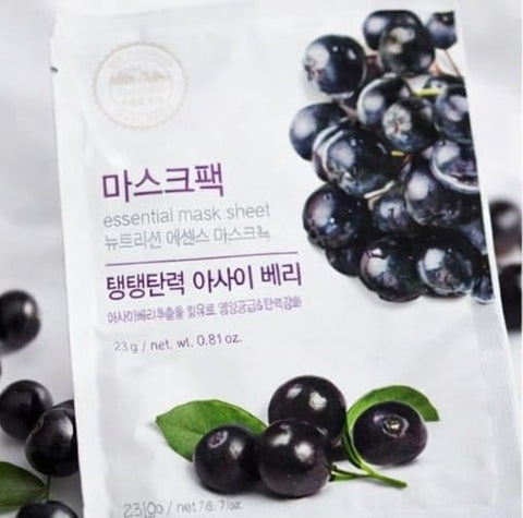 Olive Farm Essential Mask Sheet with Acai Berry Extract, Moisturising, 23g