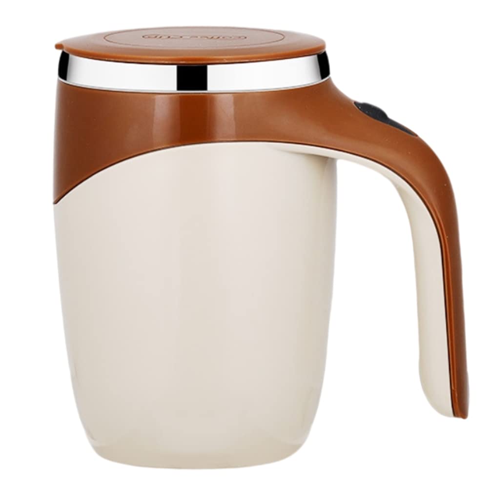 Automatic Magnetic Stirring Coffee Mug Electric Stirring Cup Home Office Travel Mixing Cup for Hot Coffee Milk Tea - 380 ml/13.3 oz