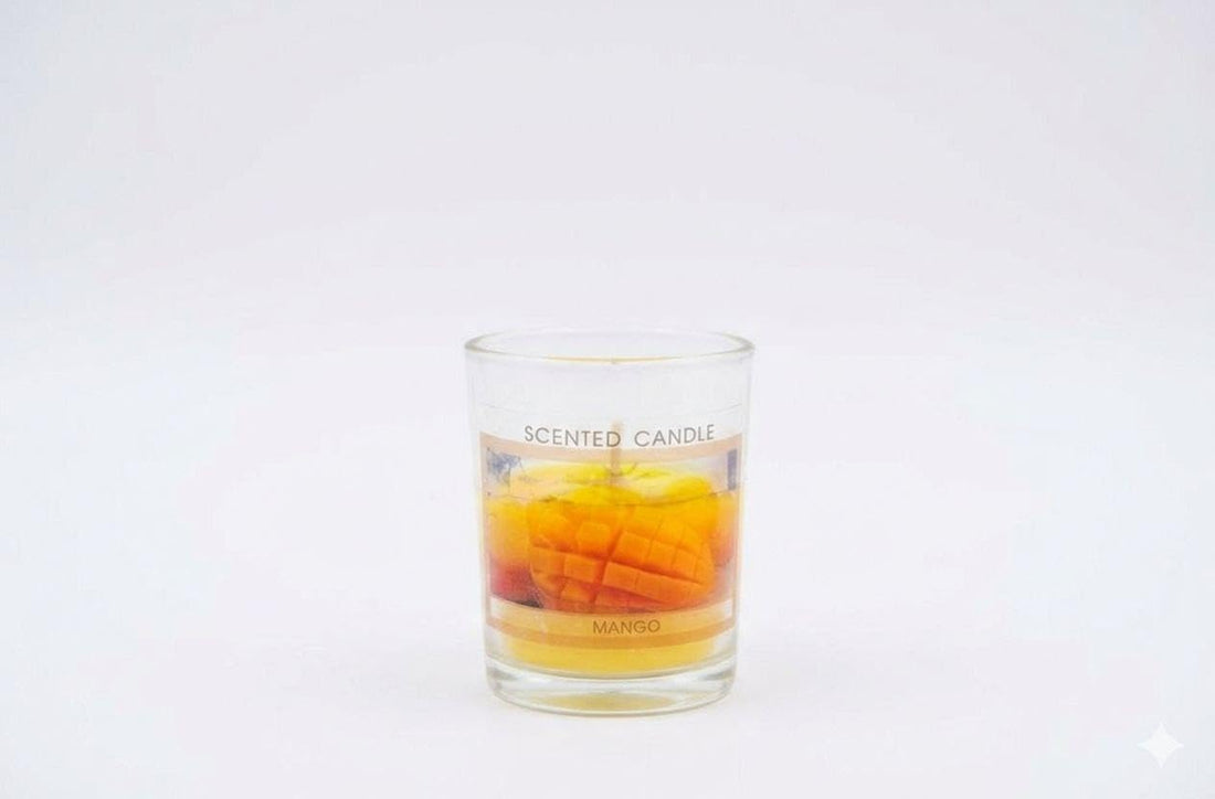 Scented Candle - High-concentration fragrance with long-lasting aroma, perfect for creating a romantic, cozy ambiance in any room. (M10 – 1 pc, Mango)
