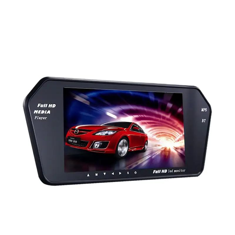 7-inch LCD Car Rearview Monitor, Full HD Media Player, MP5 with Re-mote, Bluetooth Support