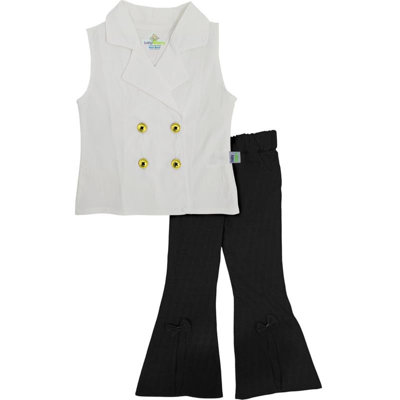 Baby Shoora Girls Cotton Blouse&Pants Blouse&Pants (pack of 1)