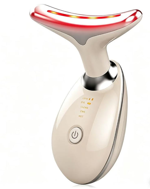 Facial Massager, 7 Colours Radiofrequency Face, 3 Modes Anti-Wrinkle Beauty Device, 45°C EMS Gua Sha Face, Anti-Wrinkle Face Massager Electric Lifting for Toning Jawliner Cleansing