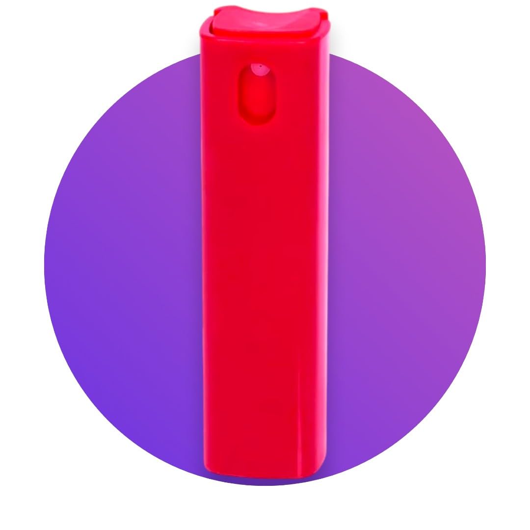 1pcs Square Mini Refillable Travel Atomizer Bottle for Perfume/Alcohol 10ml (Red)