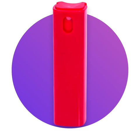 1pcs Square Mini Refillable Travel Atomizer Bottle for Perfume/Alcohol 10ml (Red)