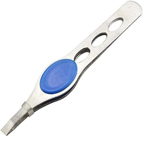 2 Stainless Steel Tweezers - Rustproof for Eyebrow and Face - Precisely Designed for Easy and Effective Eyebrow and Facial Hair Removal - Precision Multi-Color