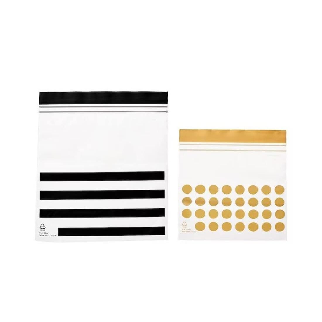 Digital Shoppy ISTAD Resealable bag, patterned/black yellow, Pack of 60