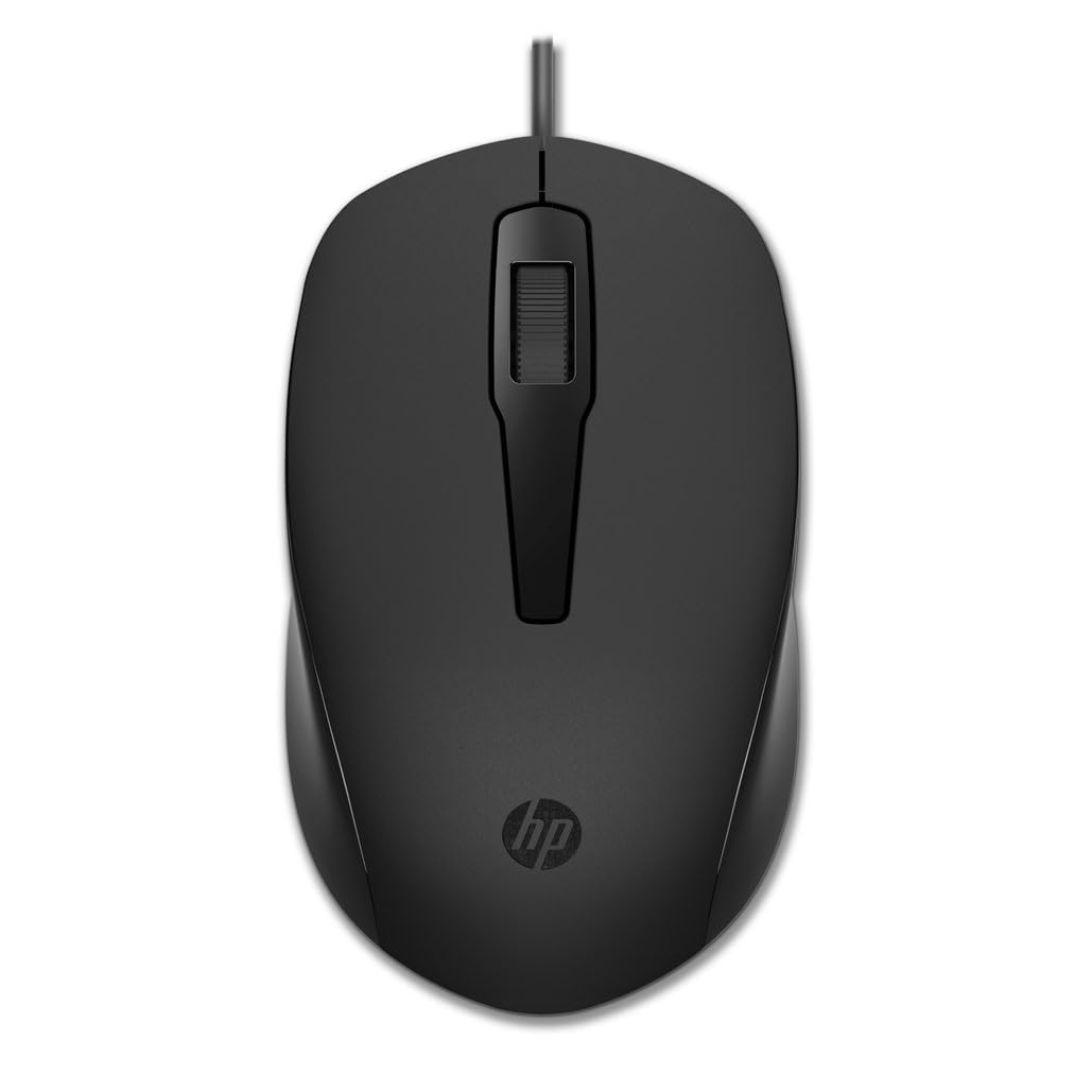 HP Wired Mouse 150-240J6AA#ABB - Black