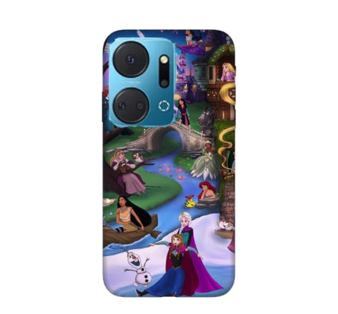 New design number 10051 Silicone Printed mobile case compatible with Honor X7a