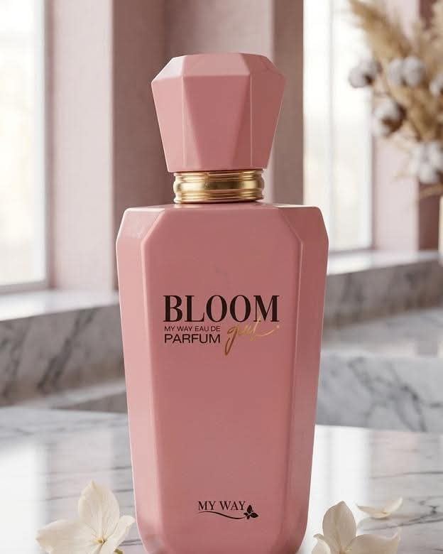 Bloom Perfume for Women, Eau de Parfum, Mandarin, Gardenia, Coconut, Pink Bottle