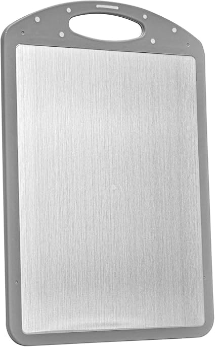 Cutting Boards for Kitchen|Cutting Board Double Sided|Stainless Steel Cutting Board for Kitchen with Easy Grip Handle (model 6)