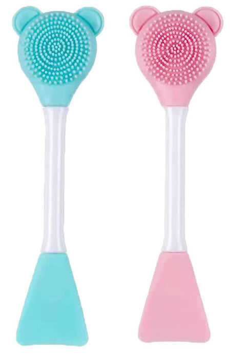 Silicone Face Mask Applicator Facial Mask Brushes for Mud, Clay, Charcoal Mixed Mask, Soft Makeup Beauty Brush for Apply Cream (Pack of 2)
