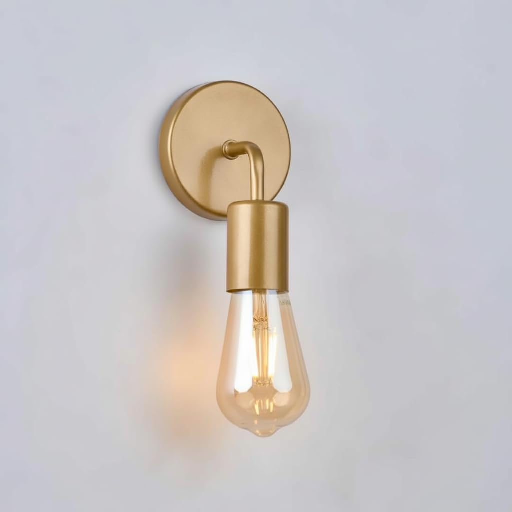 Oops Modern Decorative Indoor Wall Light Fixture, WCH701 Daky Wall Lamp, 15 x 10 cm, Home Interior Lighting for Living Rooms Bedrooms Hallways, Contemporary Wall Light Champaign