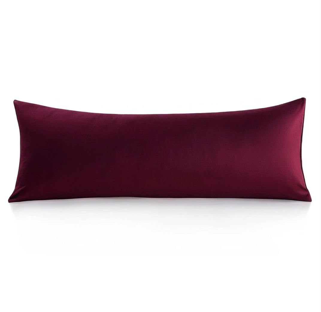 Khoyot Cotton Long Pillow Case 120cm - Burgundy