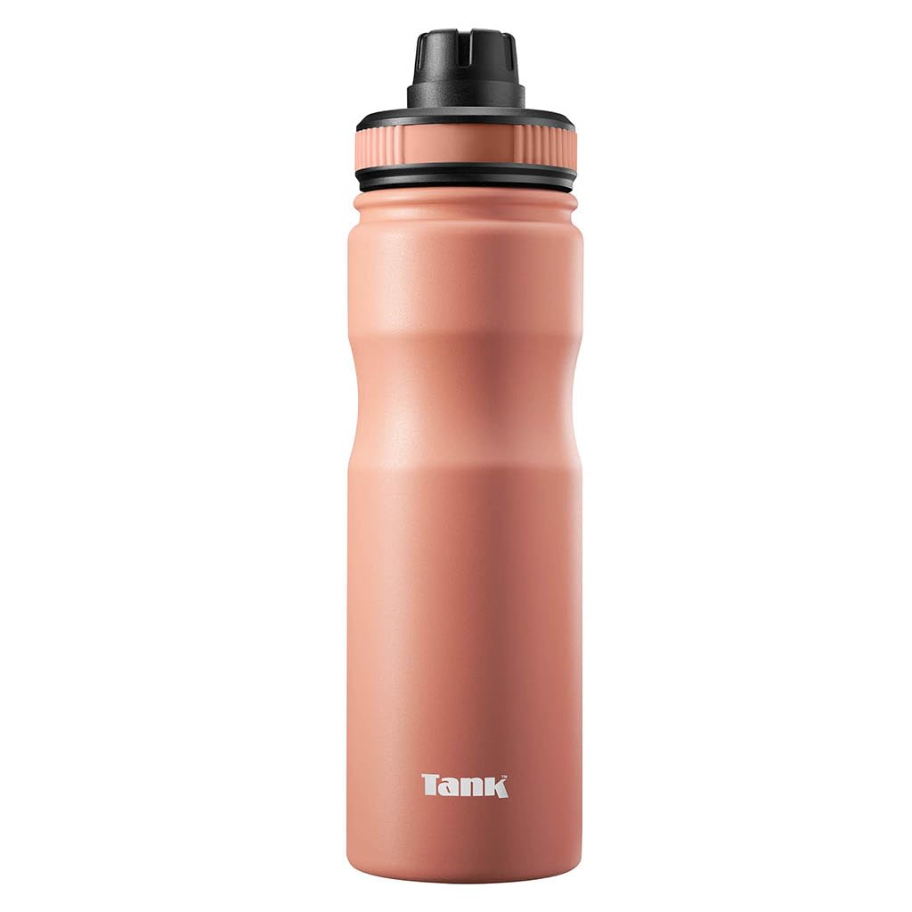 Tank Stainless Steel Water Bottle 650mL, Up to 12Hrs Cold, Orange