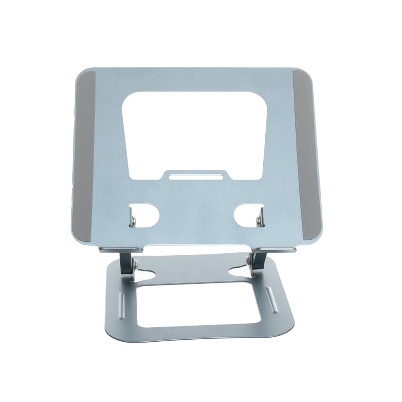 V5.1 Metal Folding Laptop Stand with 360° Swivel and Free Lifting - Dark Grey