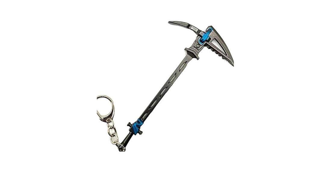 Fortnitey Keychain Pickaxe Blue