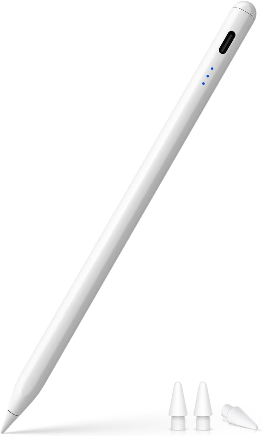 Stylus Pen for Android Tablet Compatible with Samsung/Vivo/Xiaomi/Huawei/Smartphone/Android/iOS, Touch High Sensitivity Precise 2 Replaceable Tips