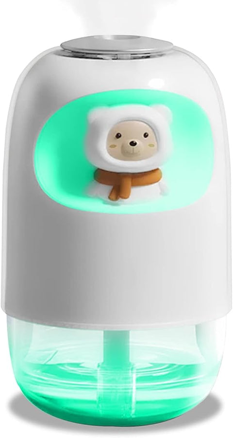 Ushop Humidifier 7 Color Night Light 250ml USB Humidifier for Desktop Car Home Travel Auto Shut-Off Super Quiet