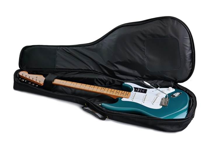BLACK - DELUXE TEAR DROP ELECTRIC GUITAR CASE Electric Guitar Shoulder Bag Padded Extra Strong Shockproof شنطة لليكتريك جيتار مبطنة قوية جدا للتنقل والسفر