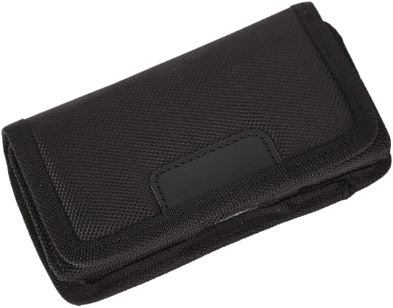 MySouqEg - Store - (1pcs) Universal Durable Nylon Pouch Case for Power Bank/Smartphone/Cables, Water-Resistant Travel Organizer with Secure Closure - 15x8 cm - Black
