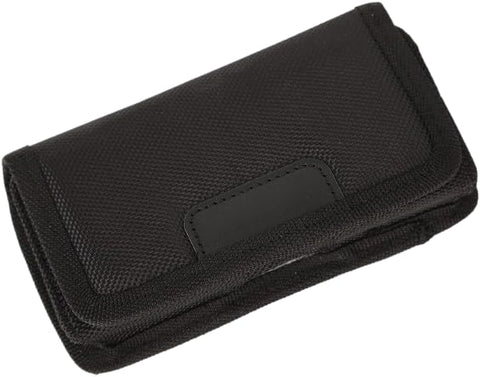MySouqEg - Store - (1pcs) Universal Durable Nylon Pouch Case for Power Bank/Smartphone/Cables, Water-Resistant Travel Organizer with Secure Closure - 15x8 cm - Black