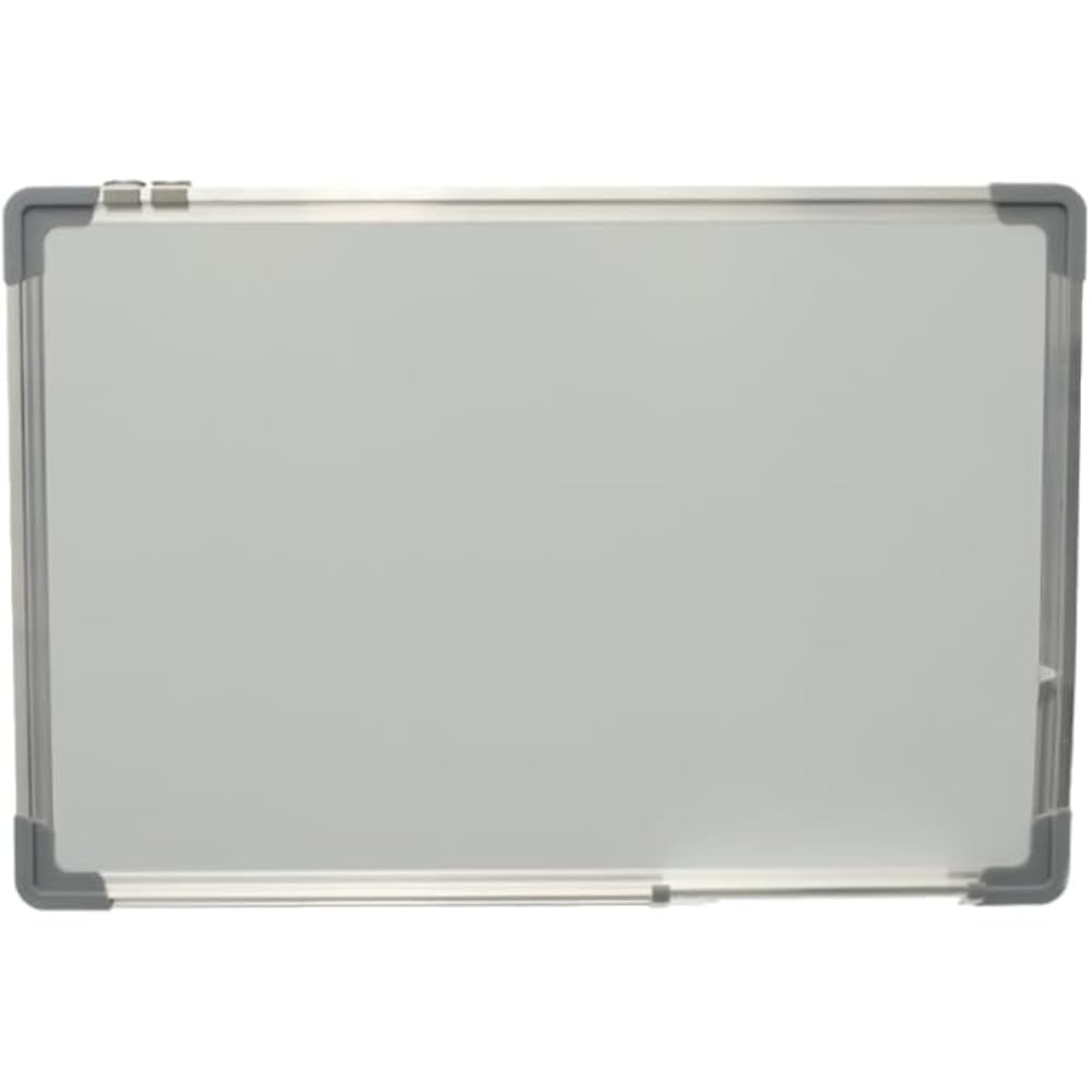 Magnetic Medium Wall Mounted Dry Erase White Board Included Aluminum Frame Designed With Practical Design For Students 30x40cm - White