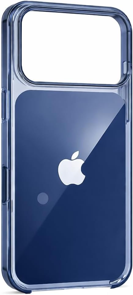 Official Clear Case for 17 Pro [Compatible with MagSafe], Camera Control: Lightweight Phone Case, Wireless Charging Compatible, Anti-Yellowing Soft Glossy Finish Cover for iPhone 17 Pro (Blue)