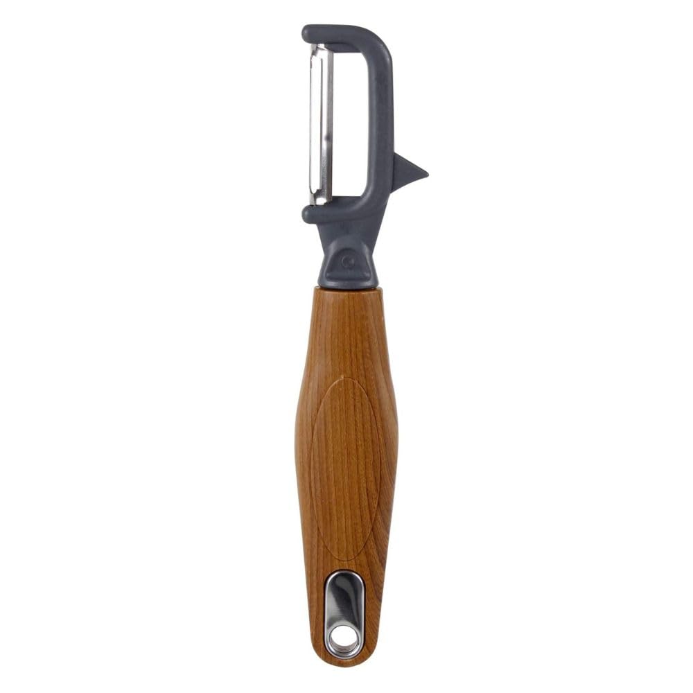 Vertical Peeler,wooden grip and sharp stainless steel blade, for Peeling potatoes, cucumbers, pears