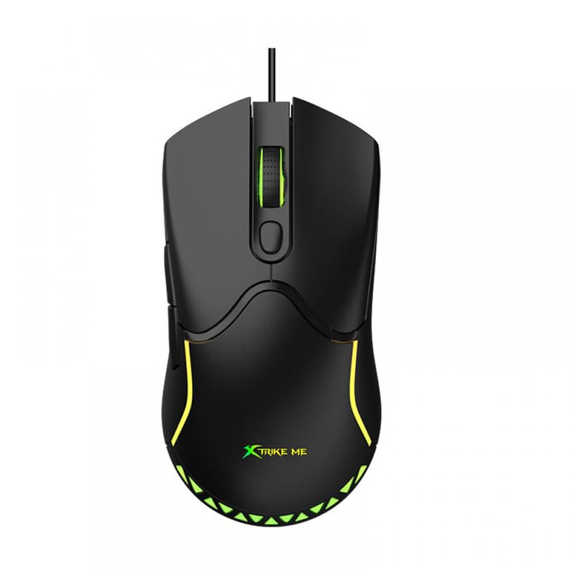 XTRIKE ME GM217 RGB Gaming Mouse - Optical Sensor 3,600 DPI - Lightweight Only 68G (Black)